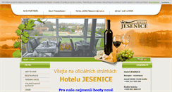 Desktop Screenshot of hotel-jesenice.cz